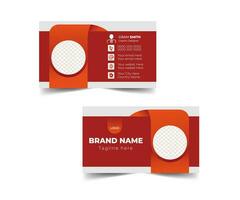 Graphic designer business card template design vector