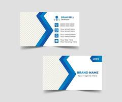 Developer business card template design vector