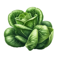 AI generated Savoy cabbage, close-up png