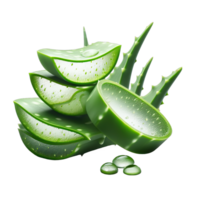 AI generated Sliced Aloe Vera png