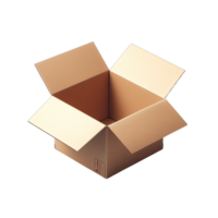 AI generated box package delivery cardboard carton packaging PNG