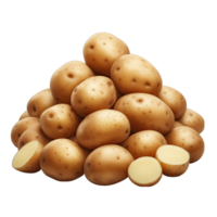 AI generated New potato close up png