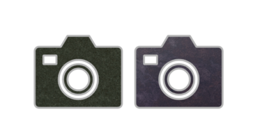 Camera lite blue and gray icon symbol with texture png