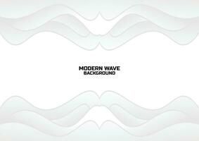 modern wavy gradient white background vector