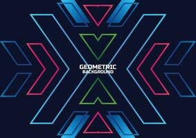 modern futuristic geometric background banner vector