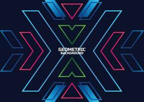 modern futuristic geometric background banner vector