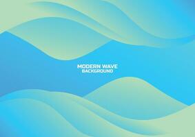 blue wave modern banner background vector