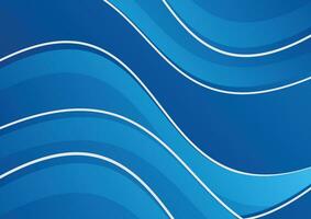 abstract wave gradient blue background vector