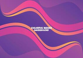 modern colorful wave gradient background vector