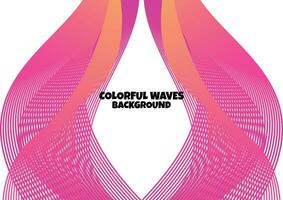 abstract lines wave background colorful vector