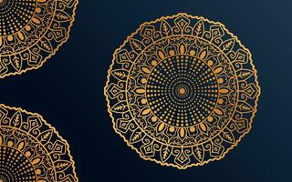 lujo oro mándala, vistoso mandala para alheña, mehndi, tatuaje, decorativo étnico ornamental elementos, oriental patrones, Arábica mandala diseño. vector