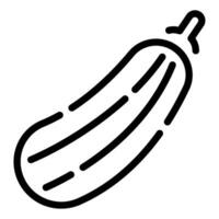 Zucchini icon illustration for uiux, web, app, infographic, etc vector