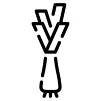 Leek icon illustration for uiux, web, app, infographic, etc vector