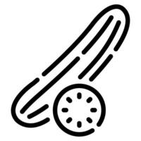 Cucumber icon illustration for uiux, web, app, infographic, etc vector