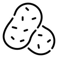 Potato icon illustration for uiux, web, app, infographic, etc vector