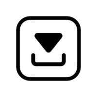 Download icon vector. Upload button illustration. Load symbol or logo. vector