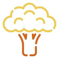 Broccoli icon illustration for uiux, web, app, infographic, etc vector