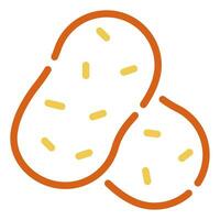 Potato icon illustration for uiux, web, app, infographic, etc vector