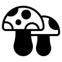 Mushroom icon illustration for uiux, web, app, infographic, etc vector