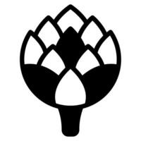 Artichoke icon illustration for uiux, web, app, infographic, etc vector