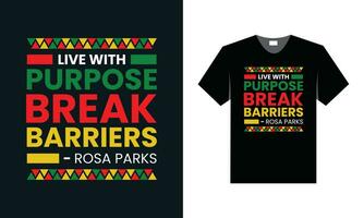 best t shirt design for black history month vector