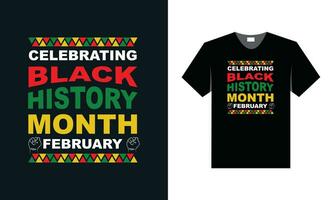 best t shirt design for black history month vector