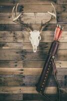 Traditional Archery Deer Hunting Concept photo