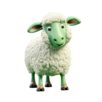 AI generated Sheep png isolated on transparent background