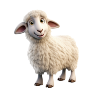 AI generated Sheep png isolated on transparent background