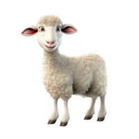 AI generated Sheep png isolated on transparent background