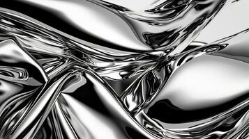 AI generated Metallic background with waves for wallpapers photo