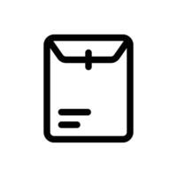 Envelope icon in trendy outline style isolated on white background. Envelope silhouette symbol for your website design, logo, app, UI. Vector illustration, EPS10.