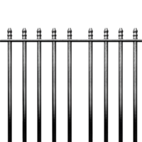 AI generated Prison iron bars isolated on transparent background png