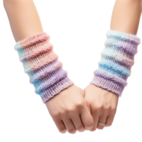 AI generated Beautiful arm warmers png isolated on transparent background