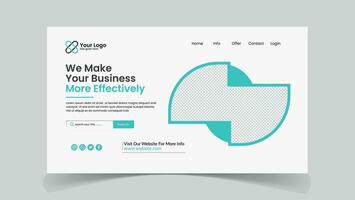 Business ui design illustration web home page design vector