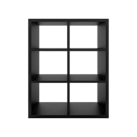 AI generated Elegant Black Cube self isolated on transparent background png