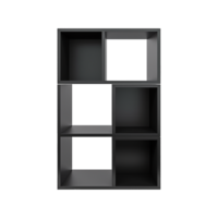 ai généré élégant noir cube soi isolé sur transparent Contexte png