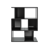 AI generated Elegant Black Cube self isolated on transparent background png