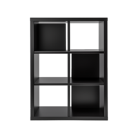 AI generated Elegant Black Cube self isolated on transparent background png