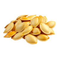 AI generated Pumpkin seeds isolated on transparent background png