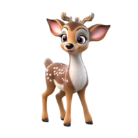 AI generated Deer png isolated on transparent background