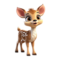 AI generated Deer png isolated on transparent background