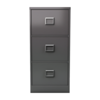 AI generated Gray filing cabinet isolated on transparent background png