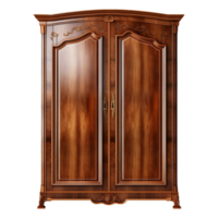 ai généré garde-robe cabinet isolé sur transparent Contexte png