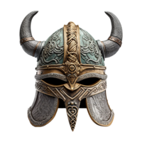 ai generado vikingo casco aislado en transparente antecedentes png