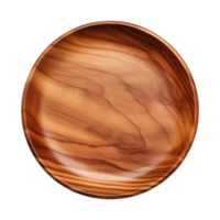 AI generated Wooden plate isolated on Transparent background png