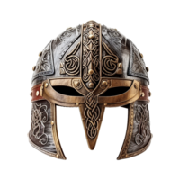 AI generated Viking helmet isolated on transparent background png