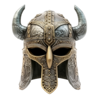 AI generated Viking helmet isolated on transparent background png