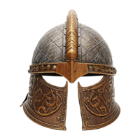 AI generated Viking helmet isolated on transparent background png