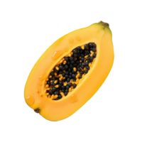 ai generiert Papaya png isoliert auf transparent Hintergrund